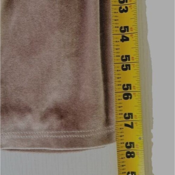YF&B On The Road Temptress Velvet Maxi Dress Size S Taupe Deep V-neck - Picture 14 of 14